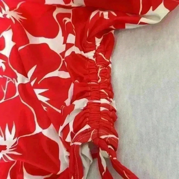 Vince Camuto NWT Tangerine One Shoulder One Piece Swimsuit MSRP $108 Women Sz 10 - Picture 10 of 12